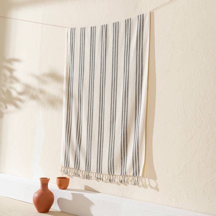 Kikoya - Wholesale Beach Towel - Sumela Beach Towel Light Weight Vertical Stripe Bohemian1