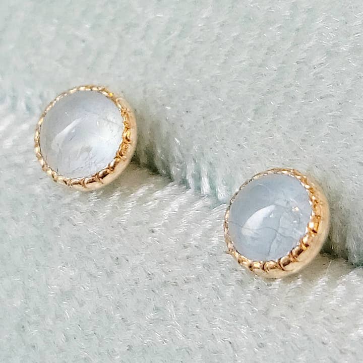 Aquamarine Stud Örhängen - Mars Birthstone Örhängen för wholesale av Kuriosities
