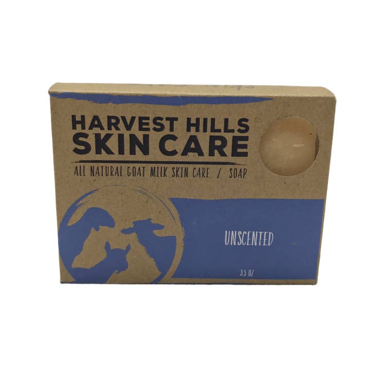 Unscented Goat Milk Soap for wholesale by Harvest Hills Skin Care, LLC