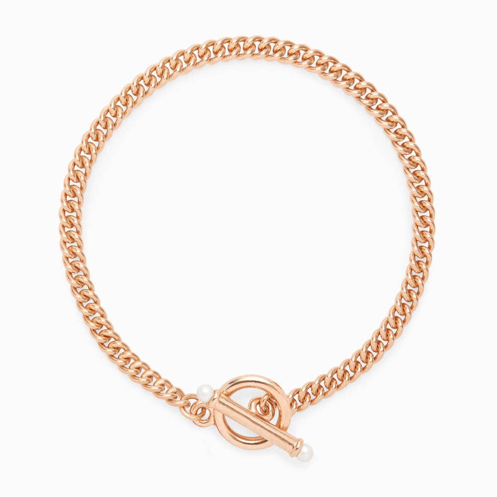 Brook & York - Wholesale Link & Chain Bracelet - Stella Pearl Toggle Chain Bracelet6