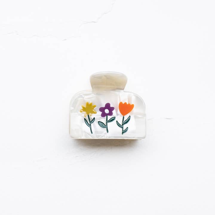 Tiepology - Wholesale Hair Clip - Women's - Eco Flowers in Bloom Hair Claw Clip