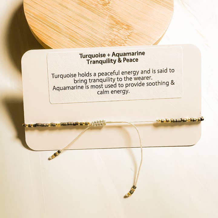 Santore Jewelry Company - Wholesale Beaded Bracelet - Lulu: Gemstone and Seed Bead Thread Bracelet - Adjustable12