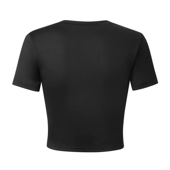 Dames Gothic Smiley Bedrukte Korte Mouw T-Shirt voor wholesale door SALINA TRADING INC