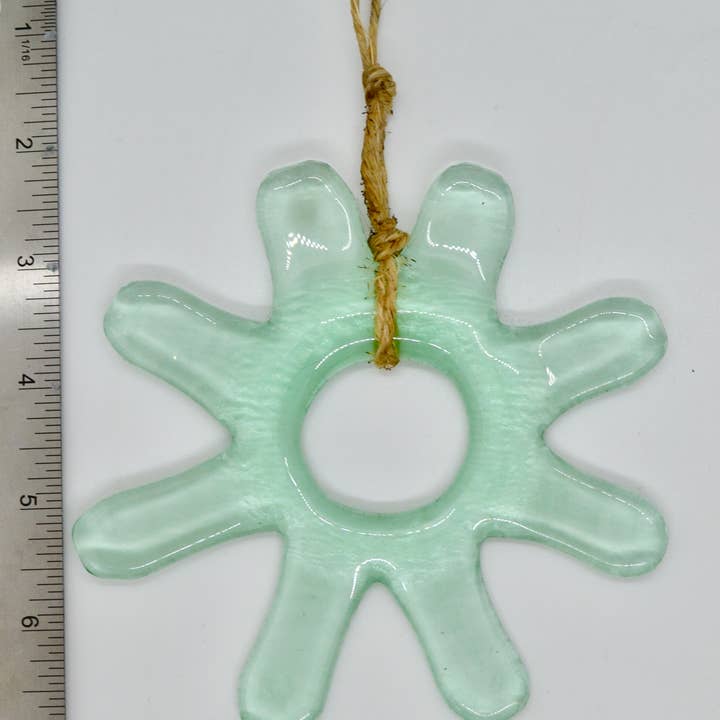 Hippie Glass - Wholesale Ornament - Hippie Flower - Recycled Glass Flower Ornaments8