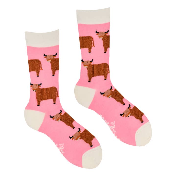 Socktopus - Wholesale Socks – Unisex - Fluffy Wee Hairy Coo Socks5