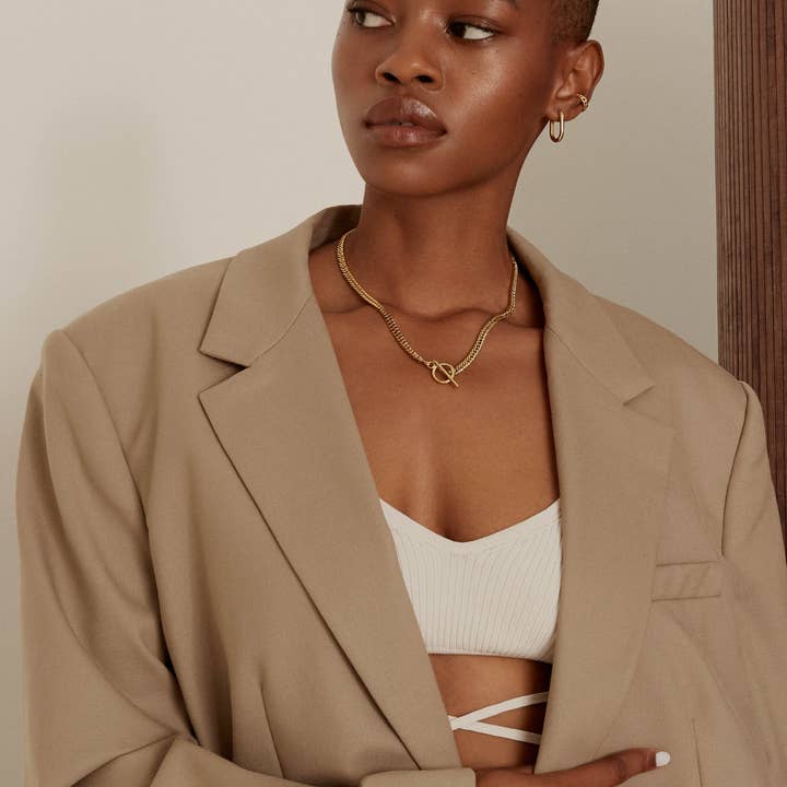 Twenty Compass - Wholesale Pendant/Charm Necklace - Jude Necklace - Gold Plated4