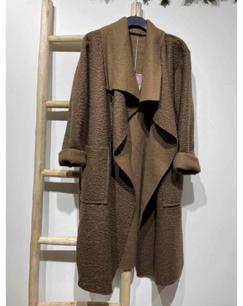 LINEN & COTTON HOUSE - Vente Manteau – femme - VESTE BOUCLETTE MATIERE RESPONSABLE + SIZE  35122 6