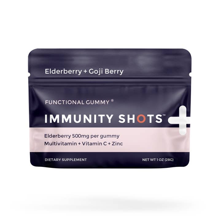 Seattle Gummy Company - Wholesale Oral Supplement/Vitamin - Immunity Shots Elderberry Goji Berry Multivitamin 48-Serving