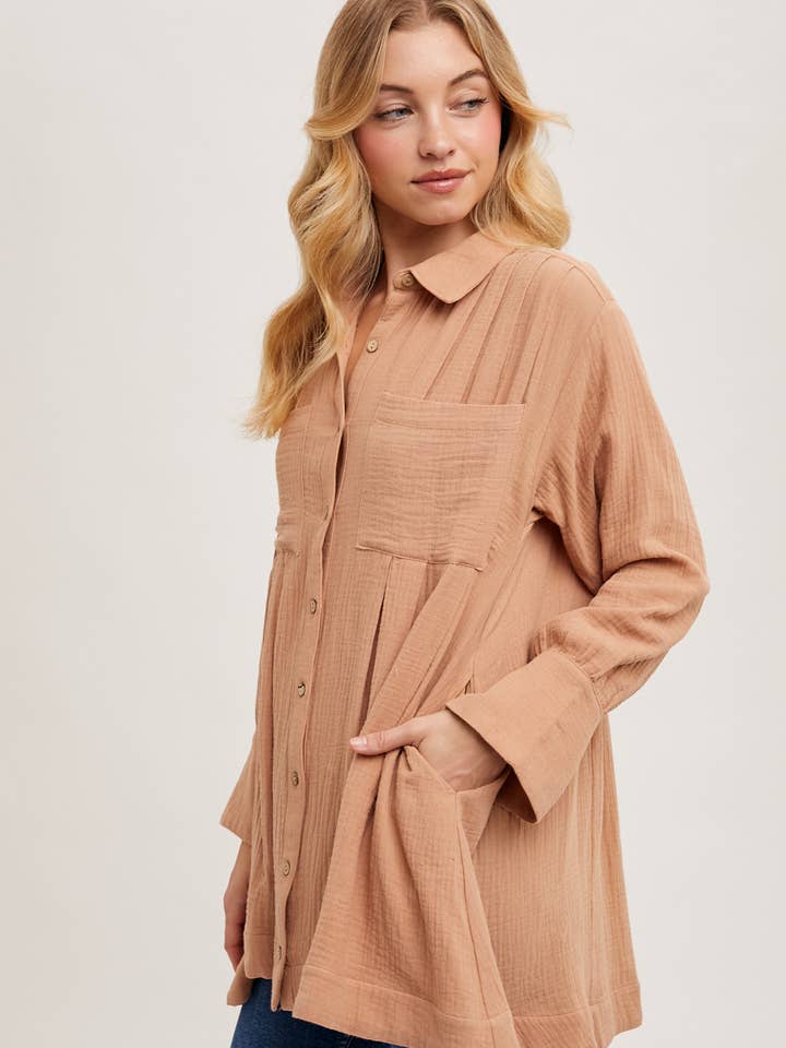 Bluivy - Wholesale Jurk - Dames - TUNIEKJURK MET KNOOPSLUITING4