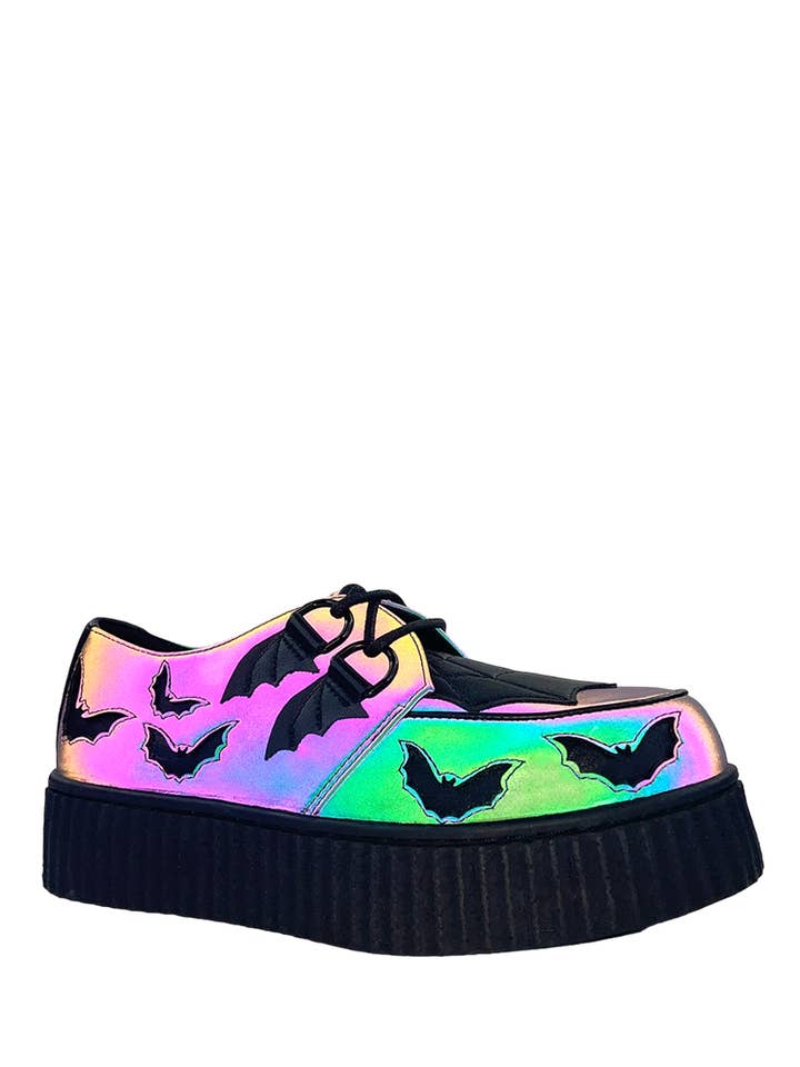 STRANGE CVLT - Wholesale Flats - Women's - KRYPT BAT - ALL REFLECTIVE1