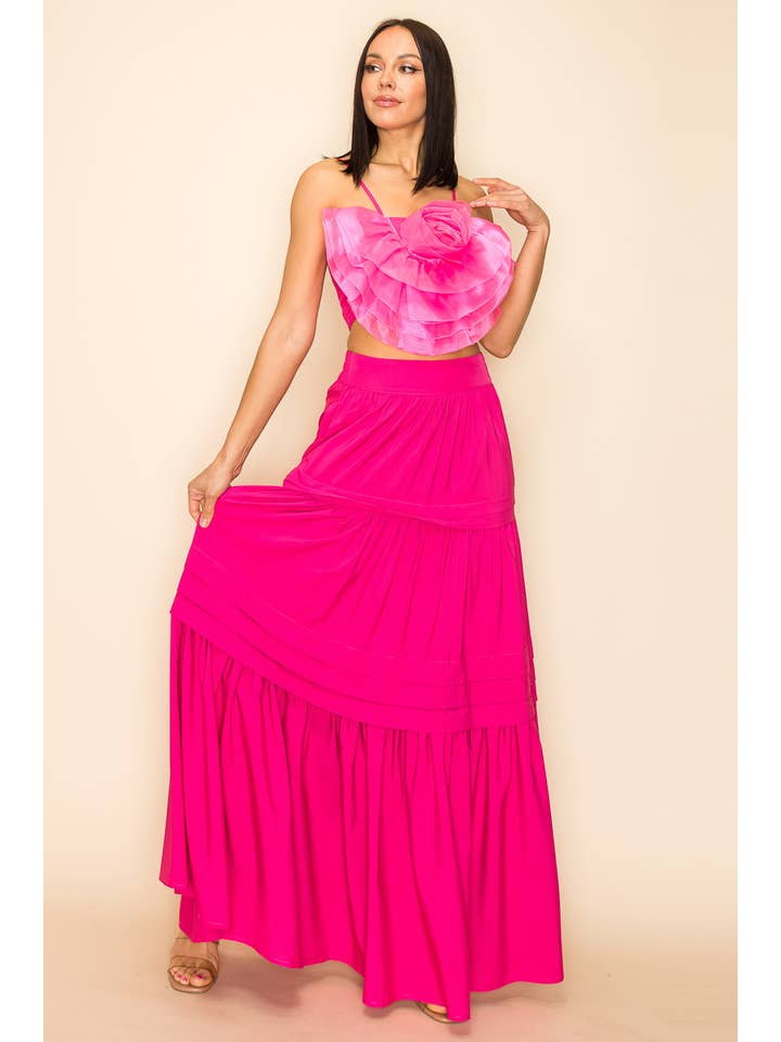 QMP Moda - Wholesale Blouse - Women's - FLOWER TOP WITH ELASTIC BACK AND ZIPPER12