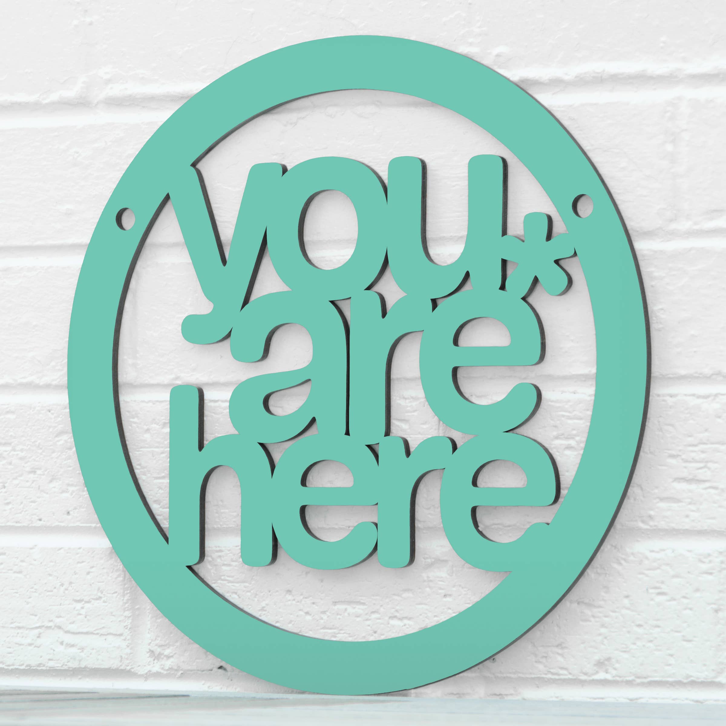 Spunky Fluff - Wholesale Wall Sign - You Are Here, Self Awareness Connection Wall Sign11