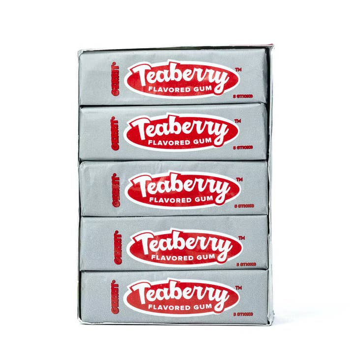 Grandpa Joe's Candy Shop - Wholesale Chewing Gum - Teaberry Nostalgic Chewing Gum, 20ct Case