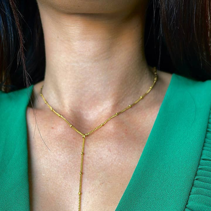 Sfera small model tie necklace for wholesale by Angiie