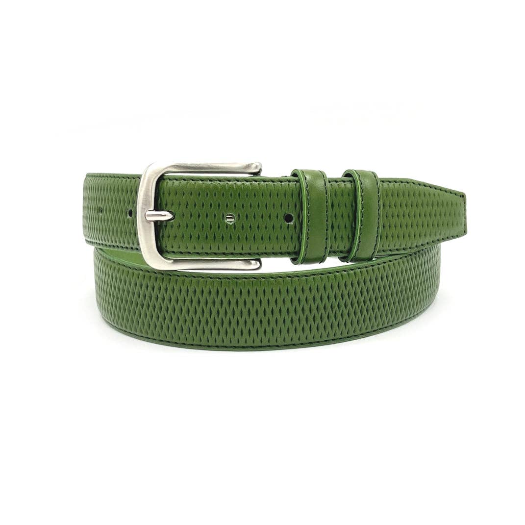 Suie Valentini srl - Wholesale Belt - Men's - Men's Embossed Genuine Leather Belt, Made in Italy, Suie Valentini, art. 301/355
