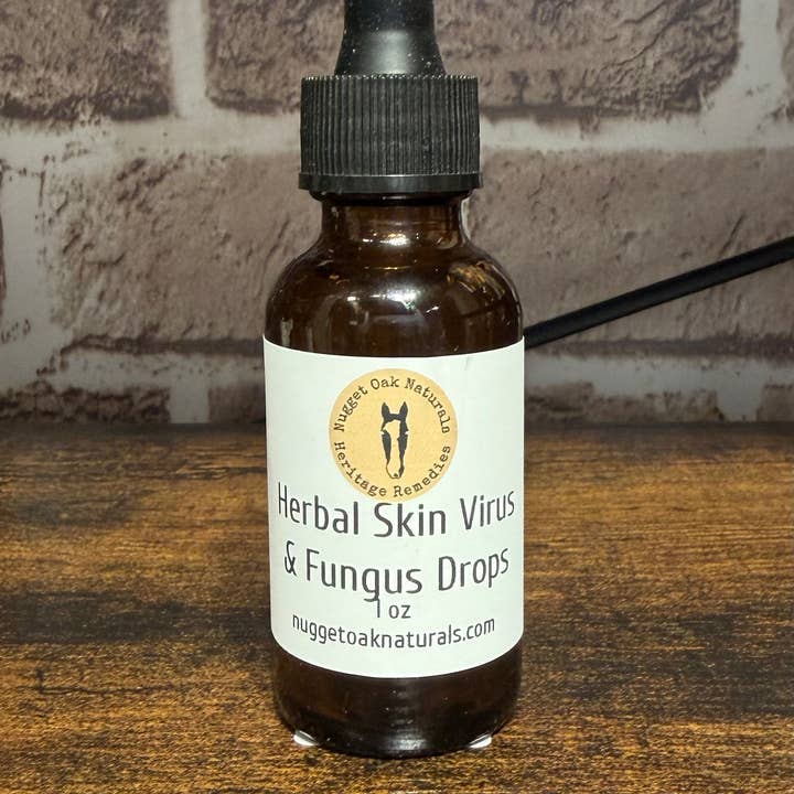 Herbal Skin Virus & Fungus Drops for wholesale by Nugget Oak Naturals