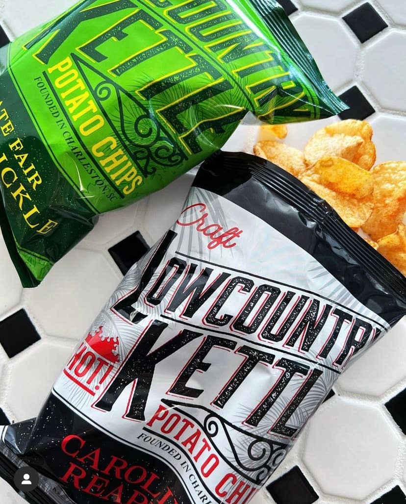 Lowcountry Kettle - Wholesale Chips - Fried Pickle Potato Chips - 24 bags5