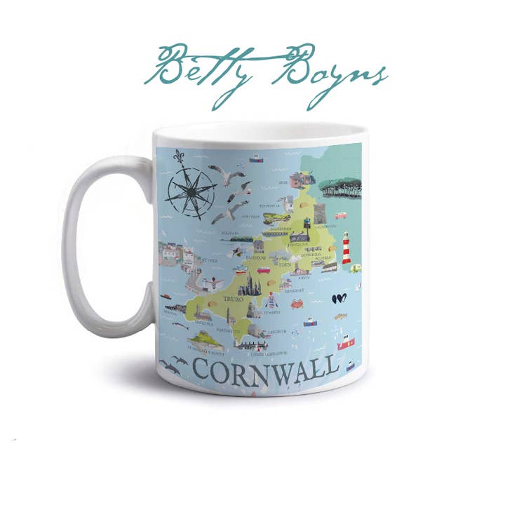 Betty Boyns Designs – wholesale Coffee mug – ILLUSTRATED MAP MUGS7