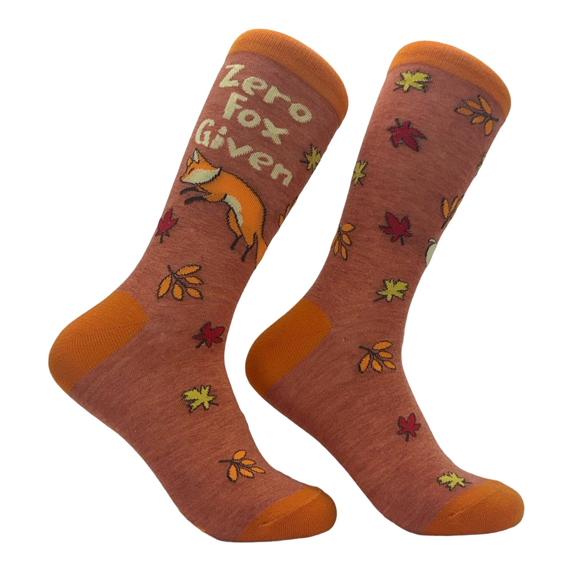 Marron - Zero Fox Chaussettes Femme Zero Fox Given Chaussettes Graphiques Animaux Drôles en vente sur Faire0