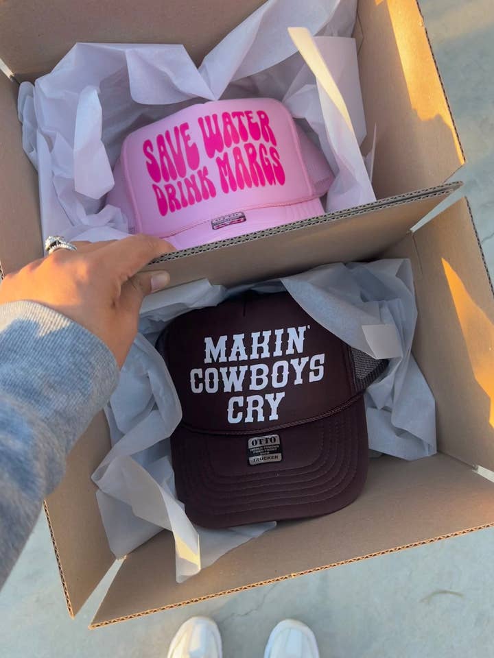 Gorra de camionero Save Water para fin de semana, despedida de soltera, cumpleaños para venta al por mayor de Tipsy Rodeo