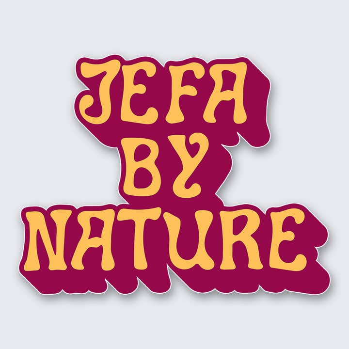 Jefa By Nature Sticker for wholesale by Sew Bonita