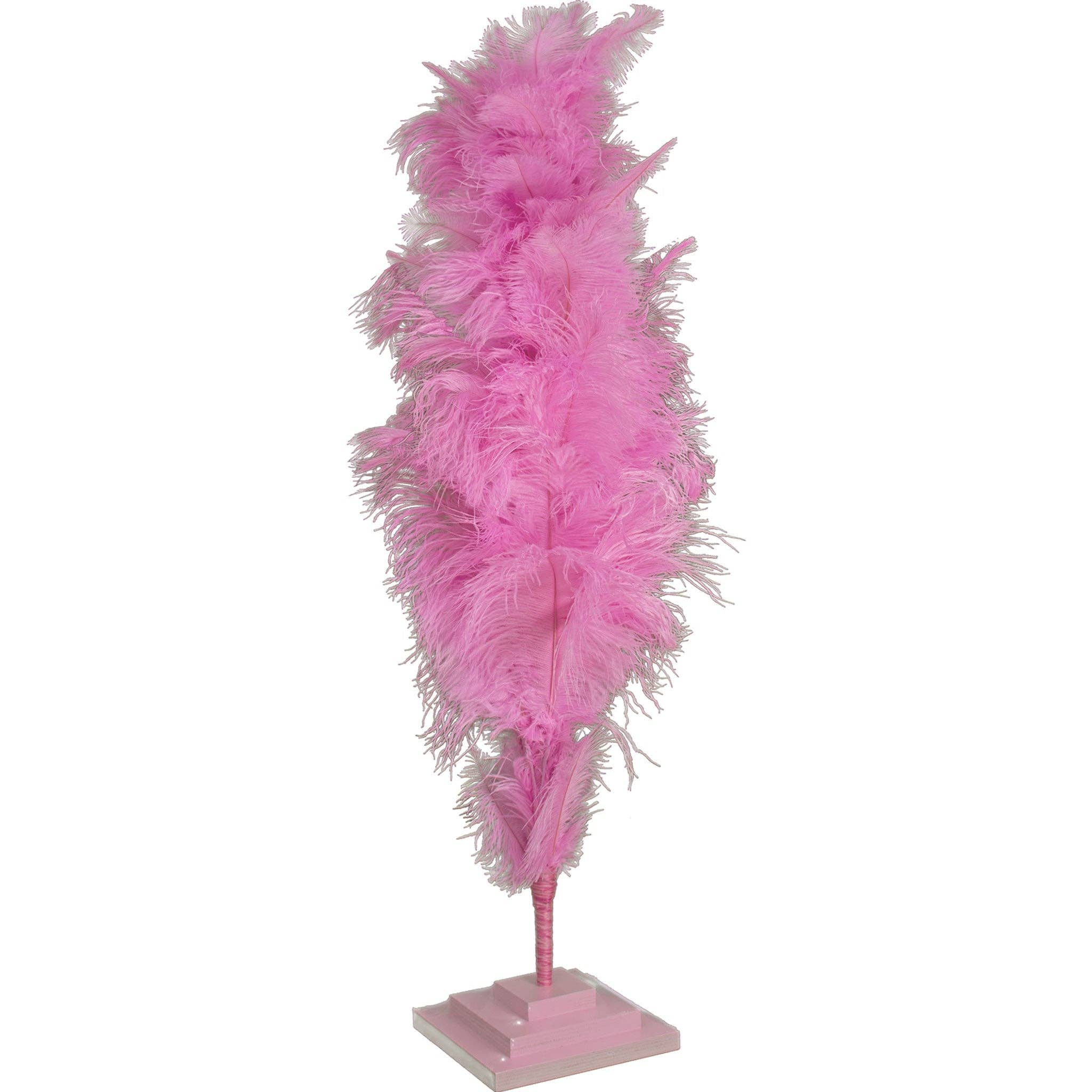 Lee Display - Wholesale Christmas Decoration - Pink Ostrich Feather Tree3