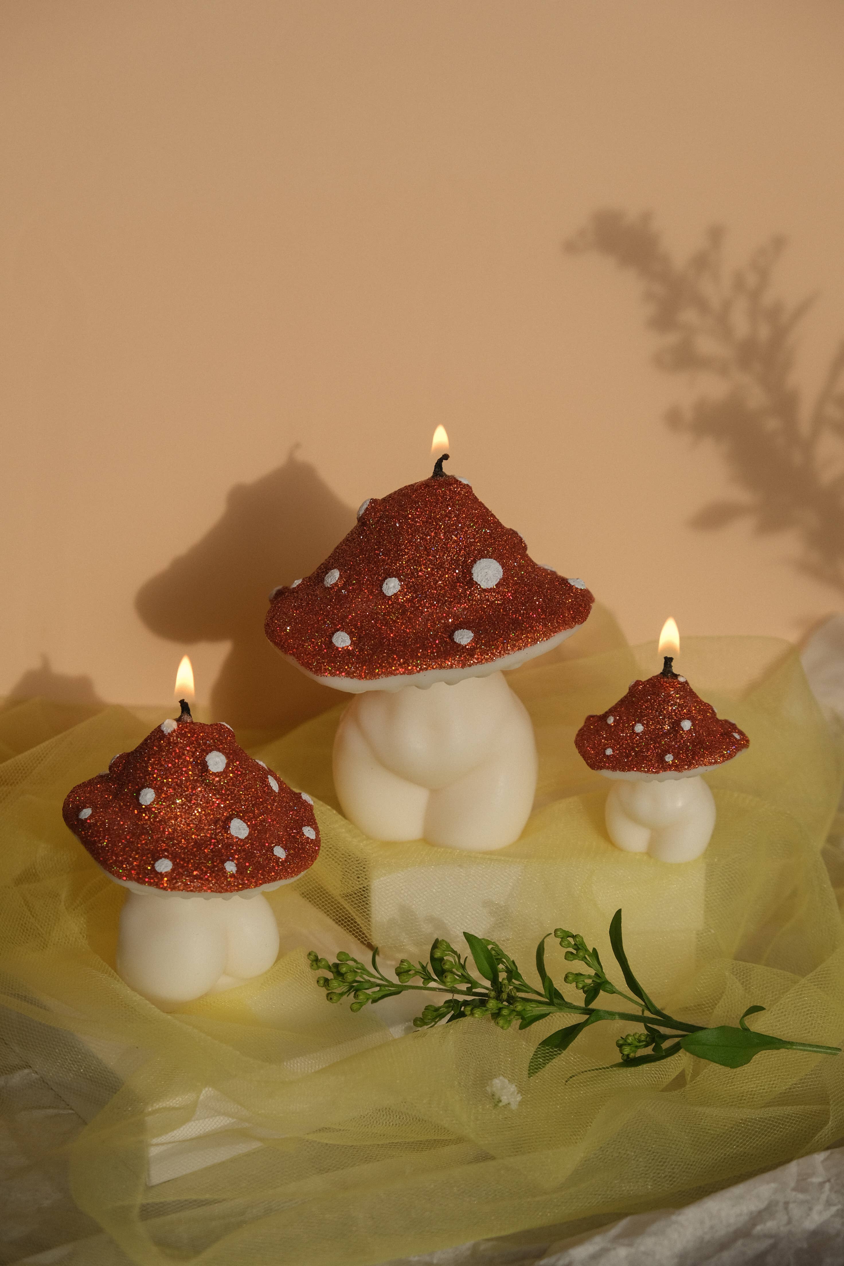 Interlude Candles - Wholesale Novelty Candle - Glittery Goddess Mushrooms | Mushroom Candles12