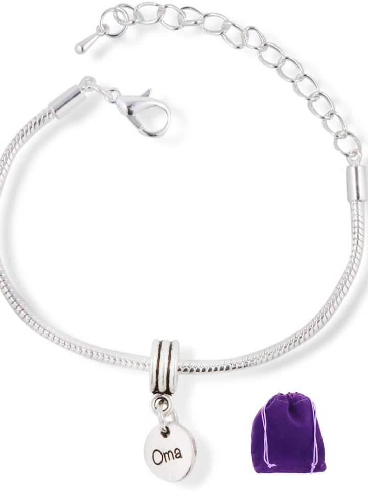 Pulseira Oma para joias Emerald Park | Pulseira com corrente de cobra avó por atacado de Dave The Bunny