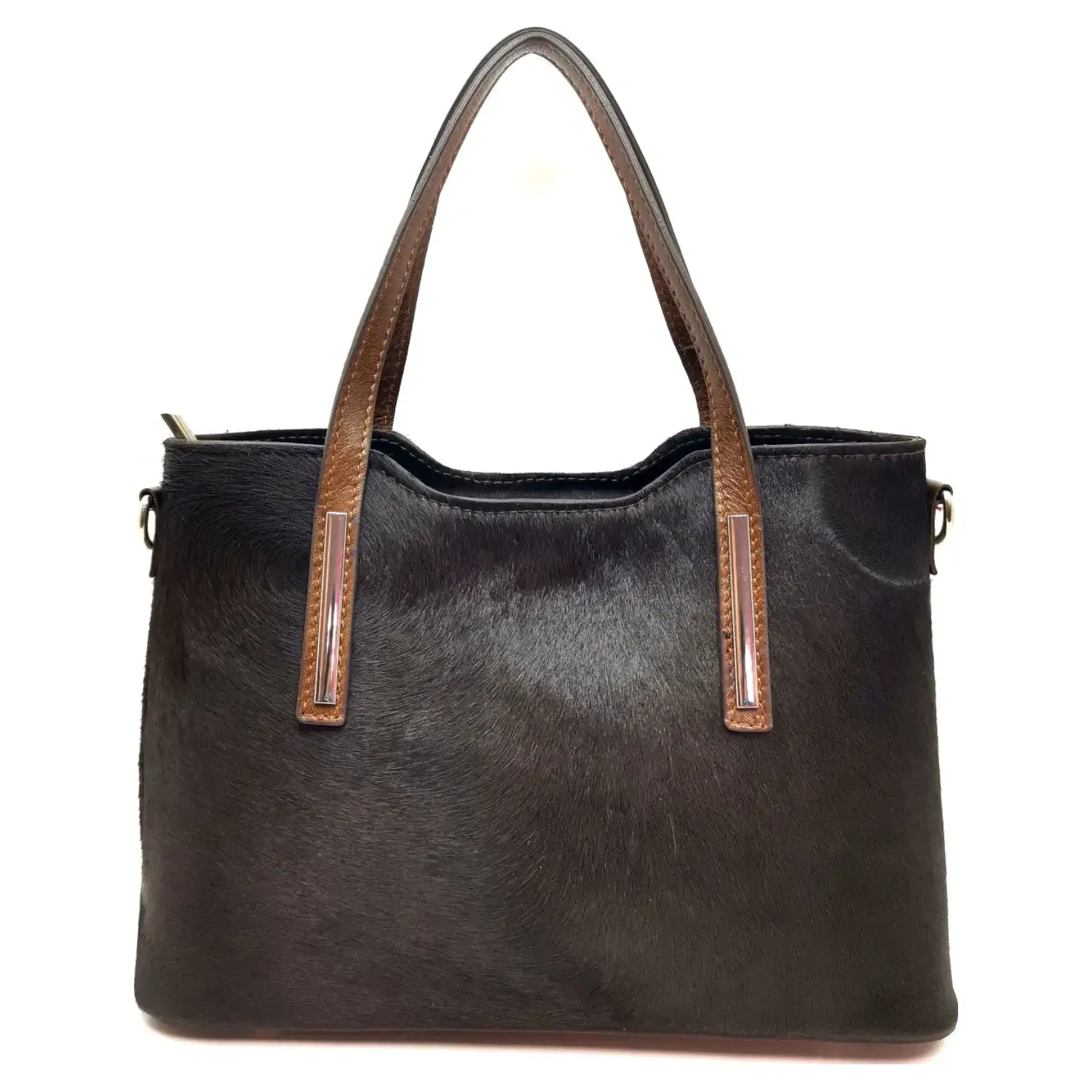 Superbia - Wholesale Tote Bag - Women's - Medium Size  Real Leather Tote Bag with Long Strap Real Fur1