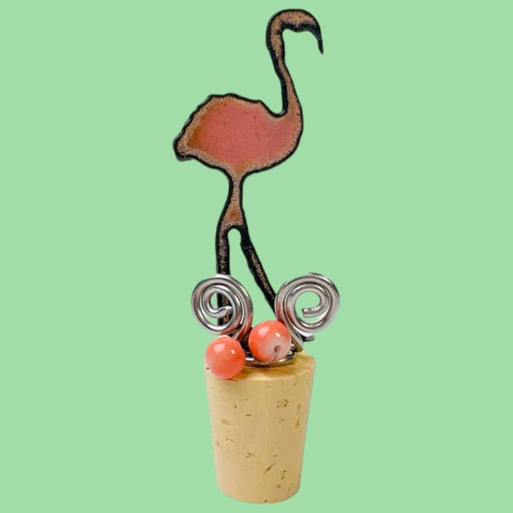 Iron Jewel - Wholesale Wine Stopper - Flamingo wine stopper nautical wine cork coastal gifts USA