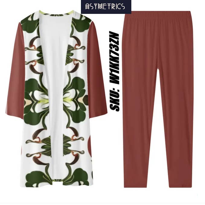 New Asymetrics Women's Long Sleeve Cardigan and Leggings Set for wholesale by E=M/C2