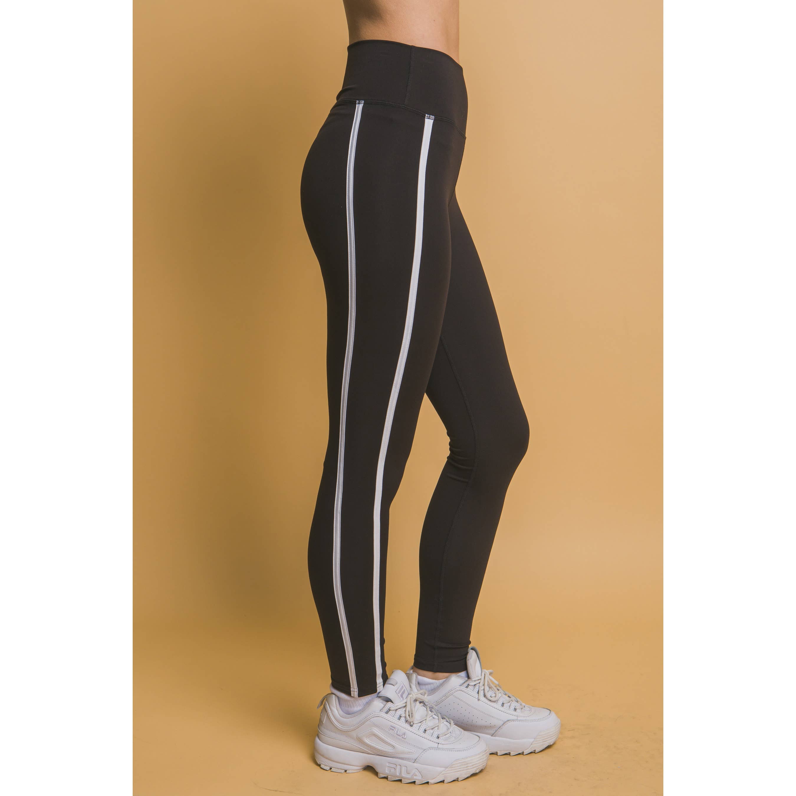 Style Up - Wholesale Athletic/Lounge Leggings - Women's - Side Stripe Leggings Pants6