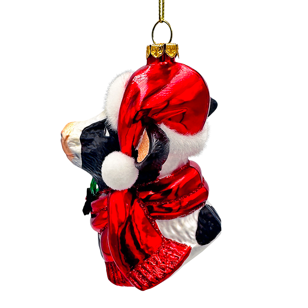 OrnamentallyYou - Wholesale Ornament - Festive Cow in Wreath Blown Glass Christmas Ornament5