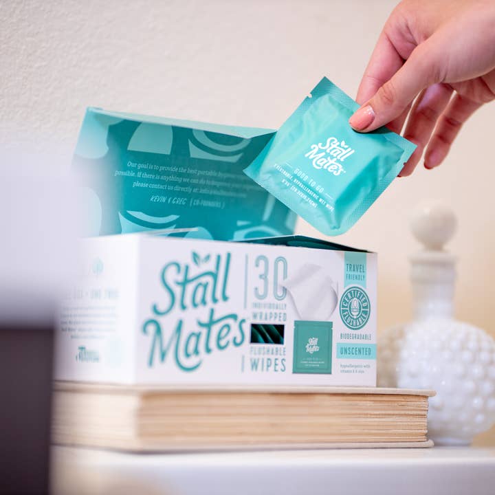 Stall Mates - Wholesale Face & Body Wipes - Stall Mates - 30 Wipe Travel Pack5