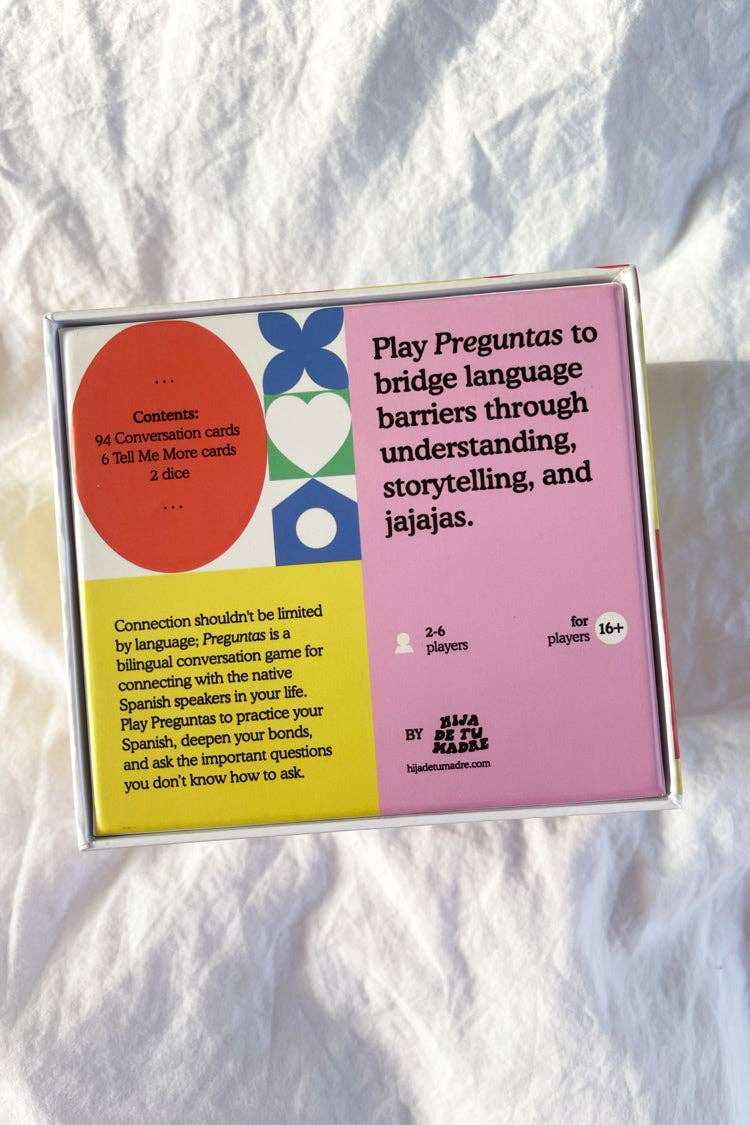 Hija De Tu Madre – Jogo de cartas por atacado – Jogo de Cartão de Conversa Bilingue Preguntas9