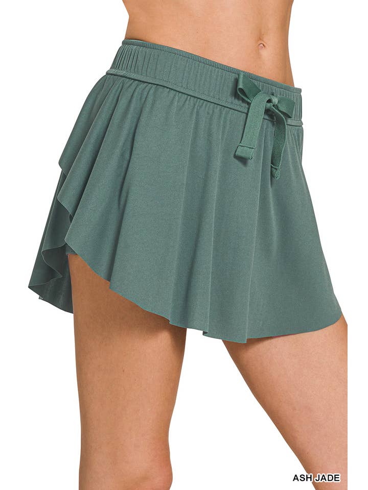 42POPS - Wholesale Skort - Women's - `.Two In One Drawstring Tennis Skort10