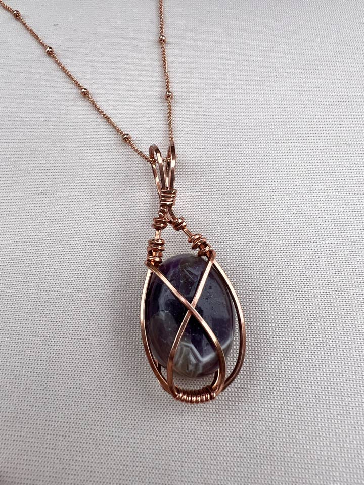 Collier en améthyste Regal pour la vente par Brooklyn Belle Designs