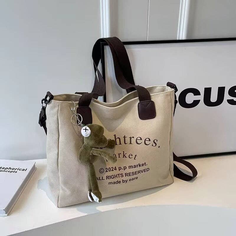 Sheer Trend - Wholesale Draagtas - Dames - Canvas tas met opdruk en hanger5