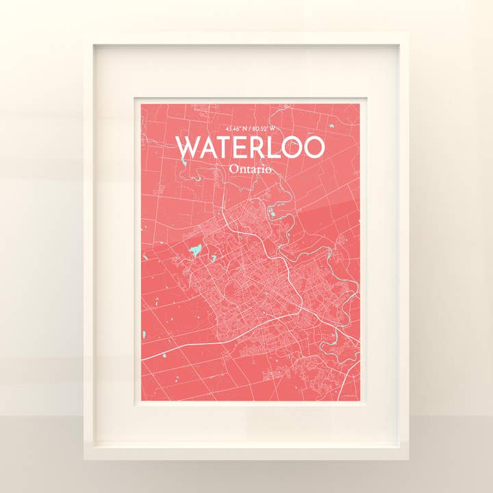 OurPoster.com - Wholesale Poster - Waterloo City Map Poster189