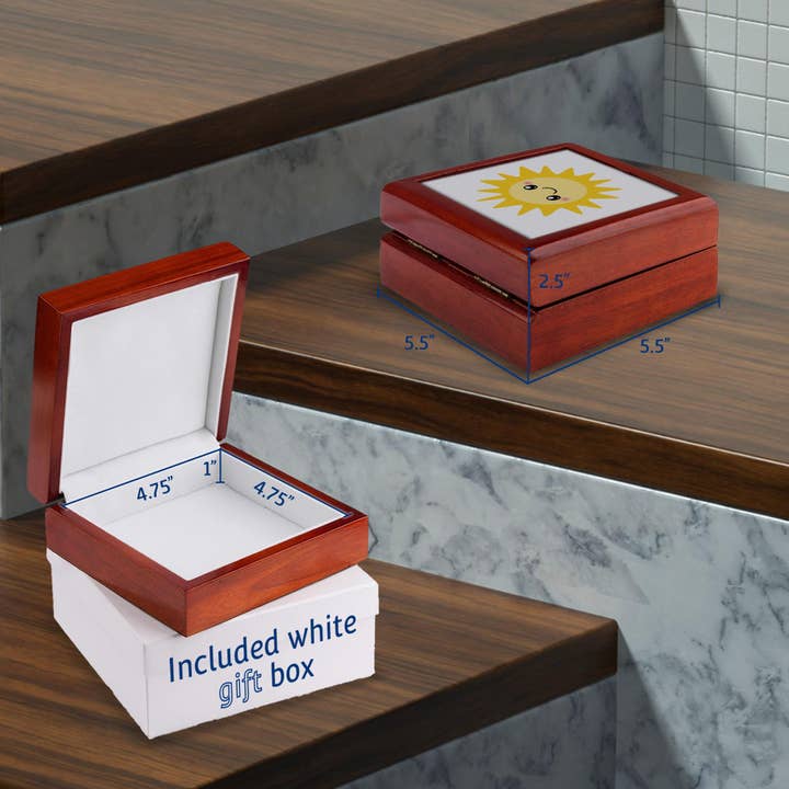 3dRose - Wholesale Jewelry Box/Organizer - 3dRose, Cute happy sun - kawaii yellow sunny happy face - summer sunshine smiling on white - kids - children, Jewelry Box4