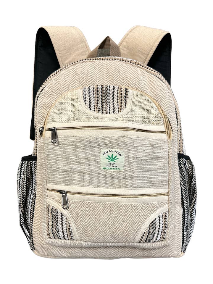 Sac à dos en fibre naturelle de coton et de chanvre FB187 pour la vente par Rising International Inc