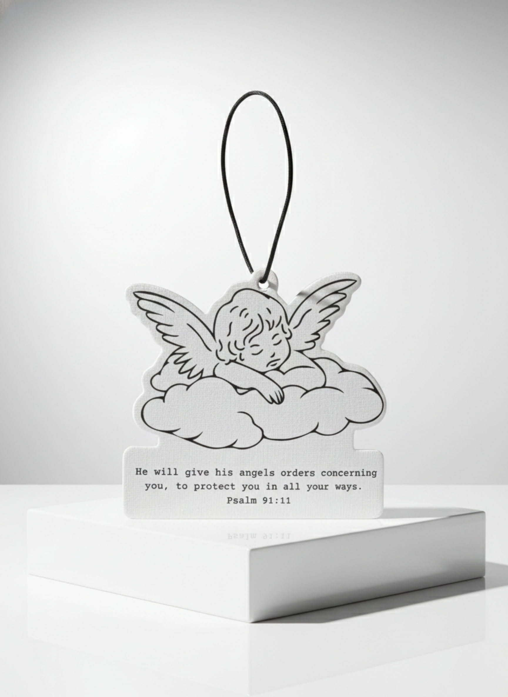 Sunday Grace Studio - Wholesale Car Freshener - Unisex - Psalm 91:11 Angel Christian Car Air Freshener Cherry Scent1