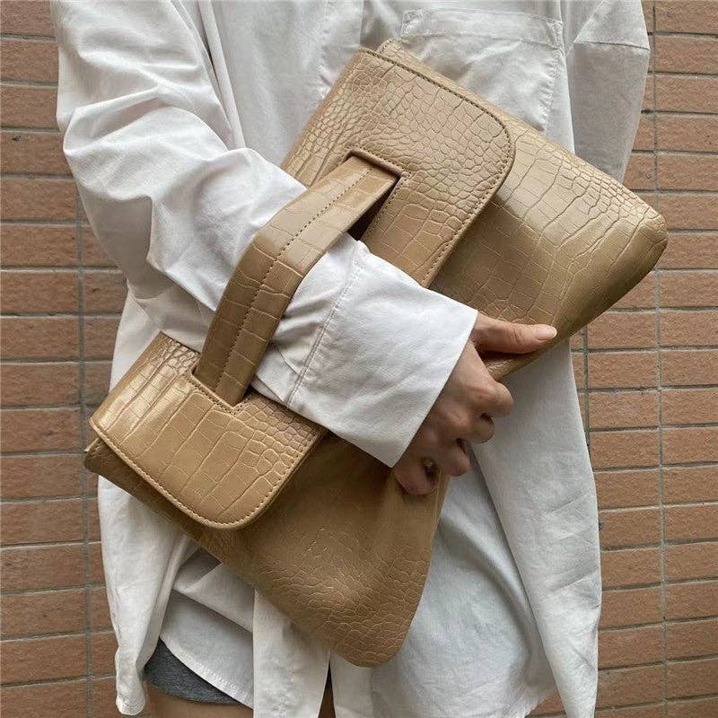 Sheer Trend - Vendita all'ingrosso Pochette - Donna - Pochette con stampa coccodrillo e cinturino da polso1