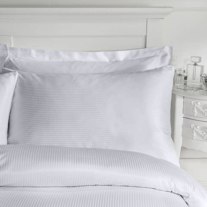 Linens Limited - Wholesale Bedding Set - Satin Stripe 300 Thread Count Duvet Cover Set4