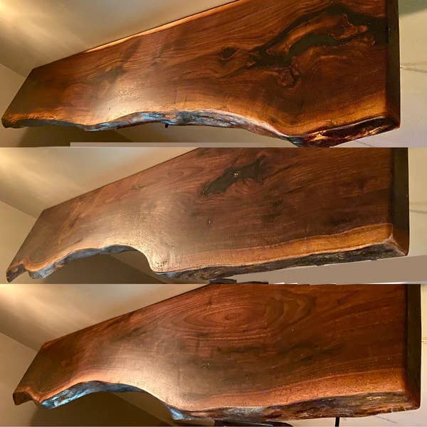 Steel Oak - Wholesale Wall Mounted Shelf - Live Edge Walnut Floating Shelves w/Beautiful Grain Patterns1