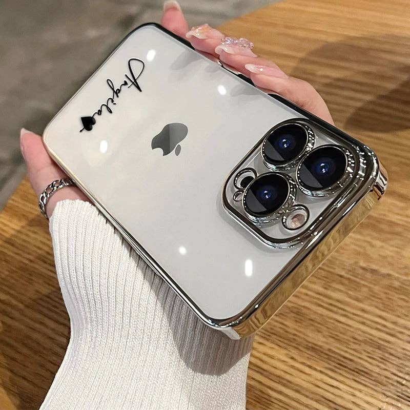 Maiden-Art MindfulChic Fashion – Capa para telemóvel – Mulher por atacado – Capa Personalizada com Nome para iPhone 15 16 Pro Max, 14 13 12 11 Pro Max, Transparente com Revestimento 16 Pro Max6