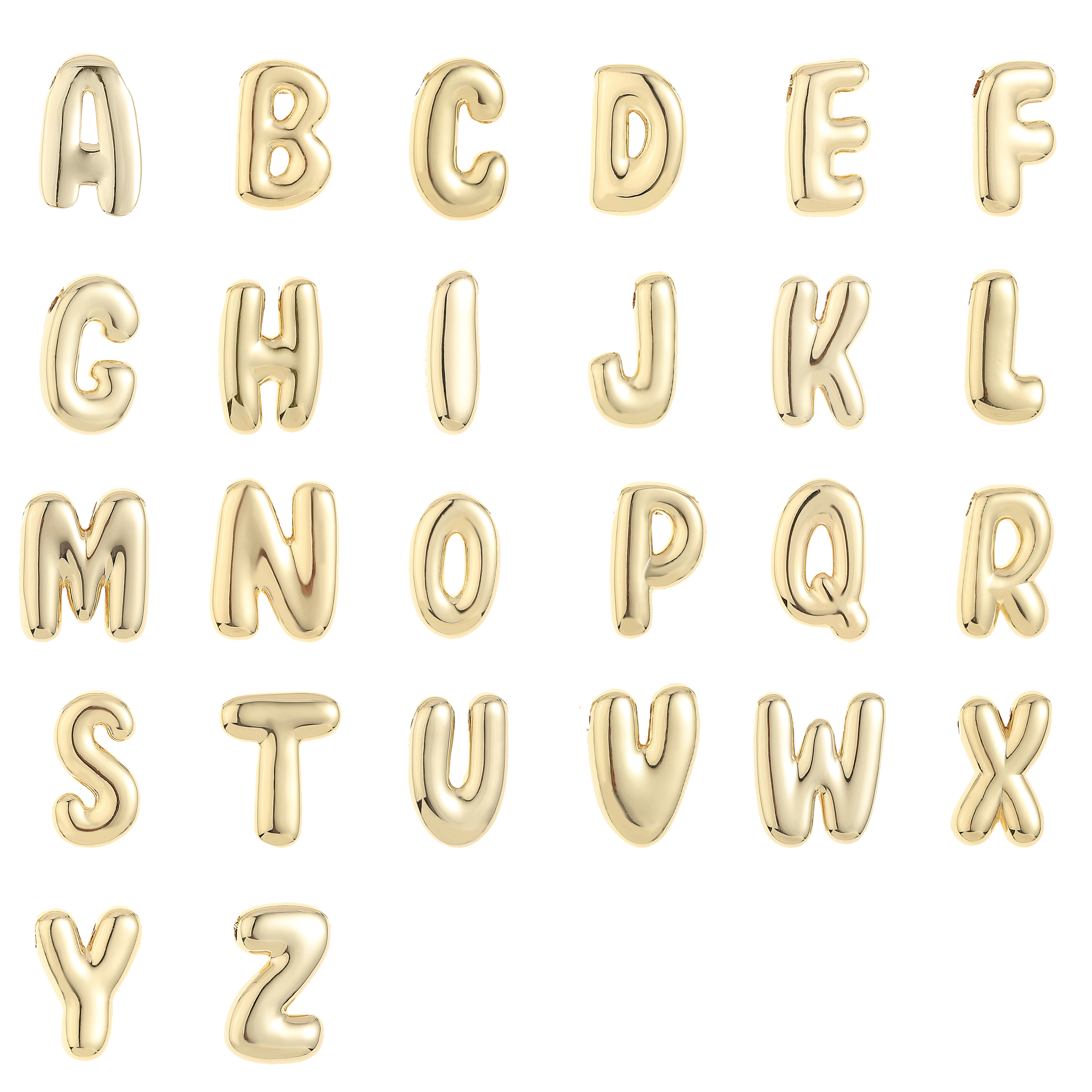 Leo & Luca - Venta al por mayor Collares con colgantes/abalorios - Collar con inicial de globo33