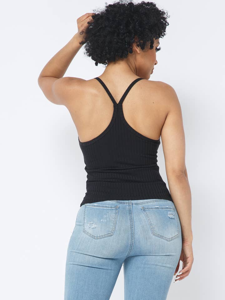 Julia by LoveJ - Wholesale Tank Top - Women's - Rib Racer Back Sleeveless Tank Top1
