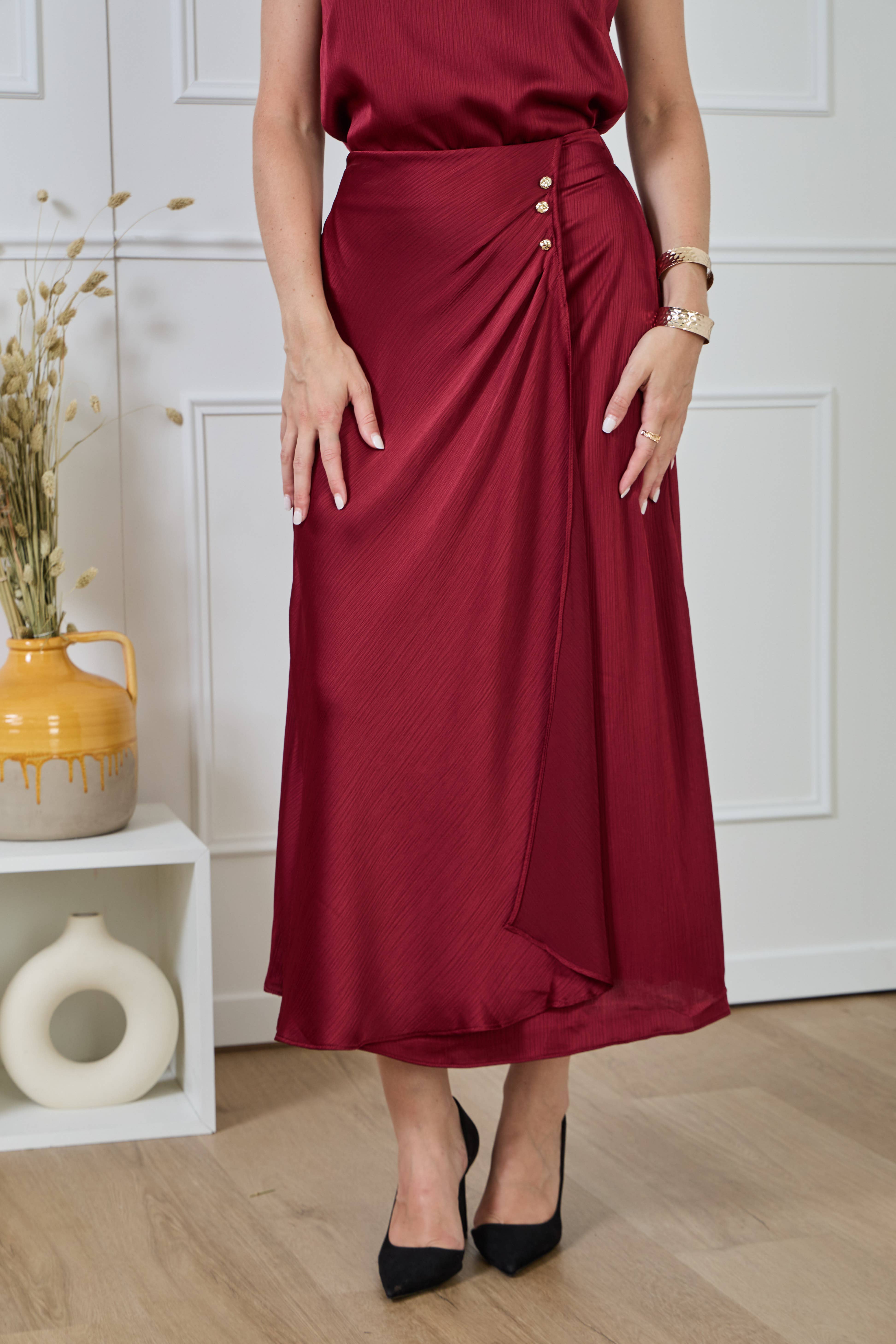 LULUMARY - Vendita all'ingrosso Gonna - Donna - Gonna lunga fluida SK86322