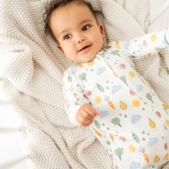 Magnolia Baby - Venta al por mayor Peto - Bebés - ¡Come tus verduras! Pijama enterizo con cremallera8